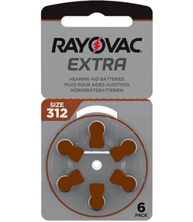 RAYOVAC PILE APP.ACUST.    312X6