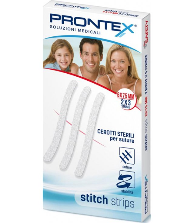 PRONTEX STITCH STRIPS 6X75 10 PEZZI