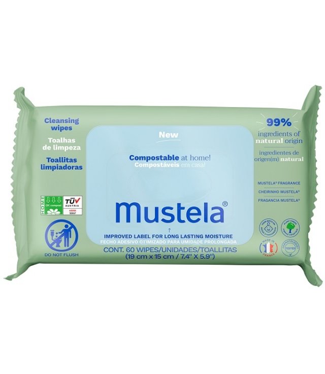 MUSTELA SALVIETTE COMPOST 60PZ