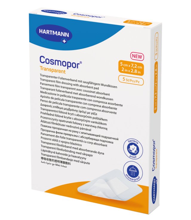 COSMOPOR TRASP.MEDIC.5X7,2CM 5PZ