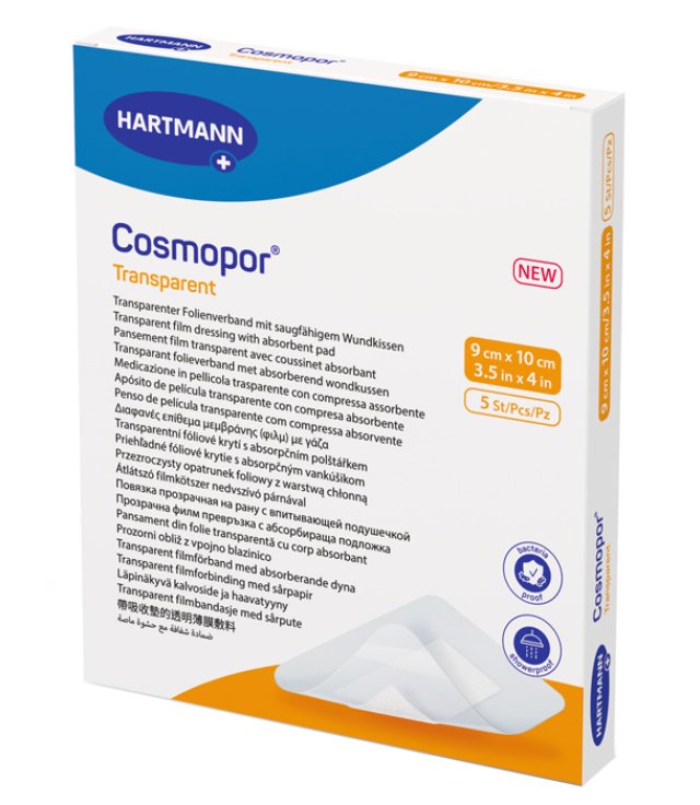 COSMOPOR TRASP.MEDIC  9X10CM 5PZ