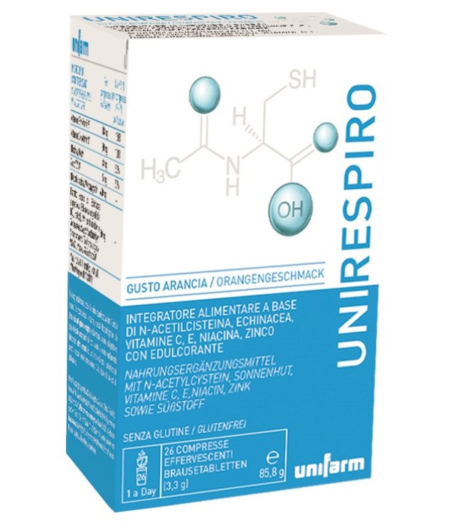 UNIRESPIRO EFFERVESCENTE 26CPR UNIRESPIRO EFFERVESCENTE 26CPR