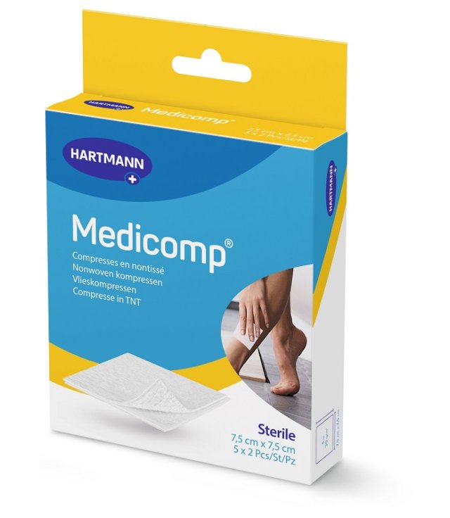 MEDICOMP TNT GARZA 7,5X7,5  10PZ
