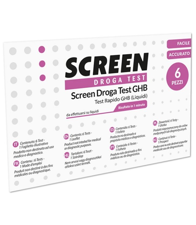 SCREEN DROGA TEST GHB 6PZ SCREEN DROGA TEST GHB 6PZ