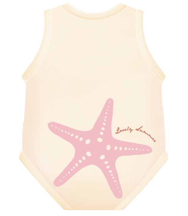 BODY 0-36M BIO COT SUMMER ST MAR