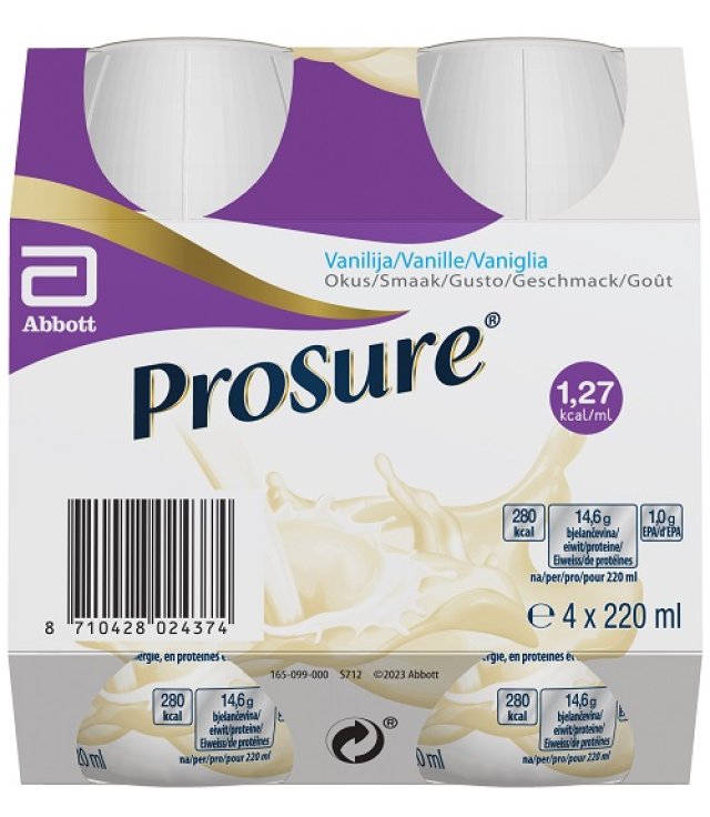 PROSURE VANIGLIA          220ML  4   BOT