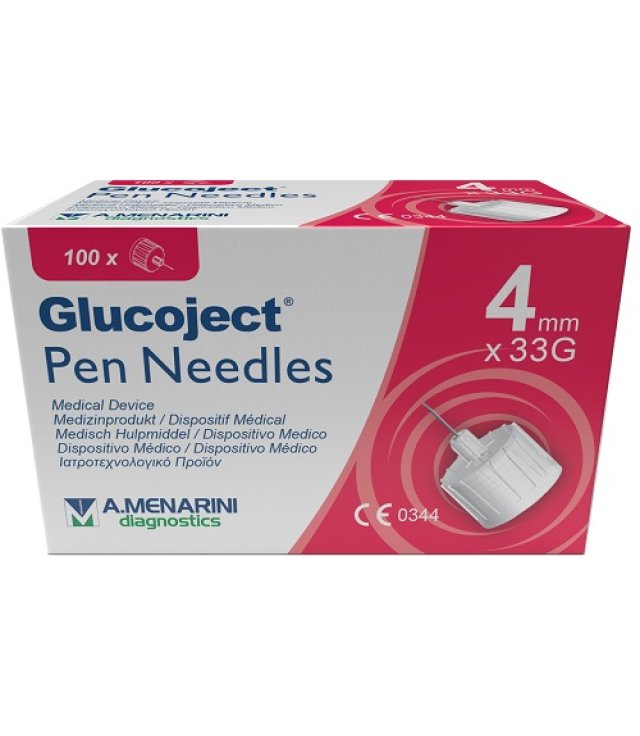 GLUCOJECT AGO PENNA 4MM G33 X100 GLUCOJECT AGO PENNA 4MM G33 X100