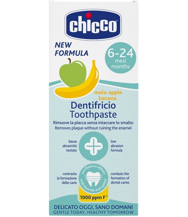 CHICCO DENTIFR MELA BANAN 50ML       6M+