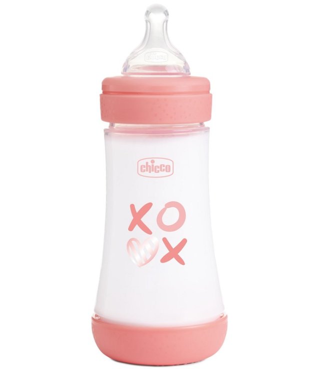 CHICCO BIB P5 MED GIRL    240ML      SIL