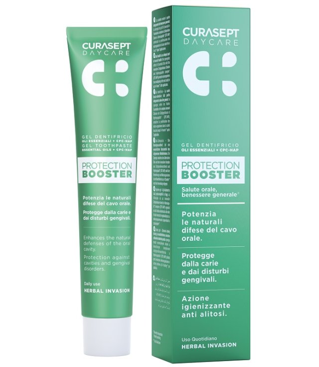 CURASEPT DAYCARE DENTIFRICIO PROTECTION BOOSTER HERBAL INVASION 75 ML