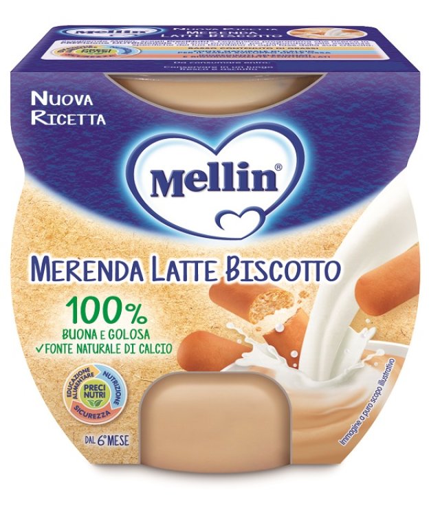 MELLIN MER LATTE BISC 2X100G