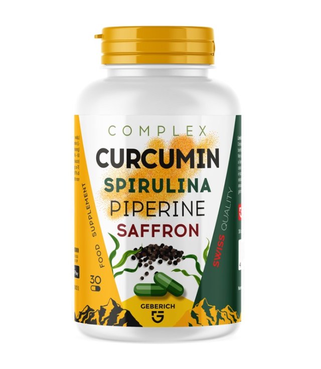 COMPLEX CURCUMIN SPIRULINA PIPERINE SAFFRON 30 CAPSULE