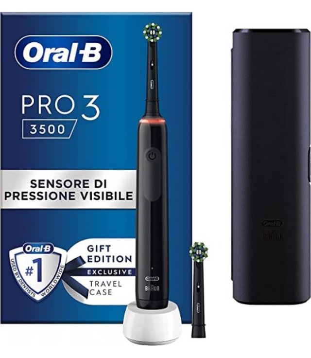 ORALB PRO 3 BLACK SPAZZ+2REF