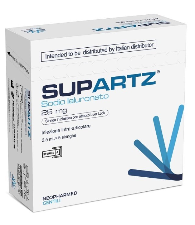 SIRINGA PRERIEMPITA INTRA-ARTICOLARE SUPARTZ ACIDO IALURONICO 10 MG 2,5 ML 5 PEZZI