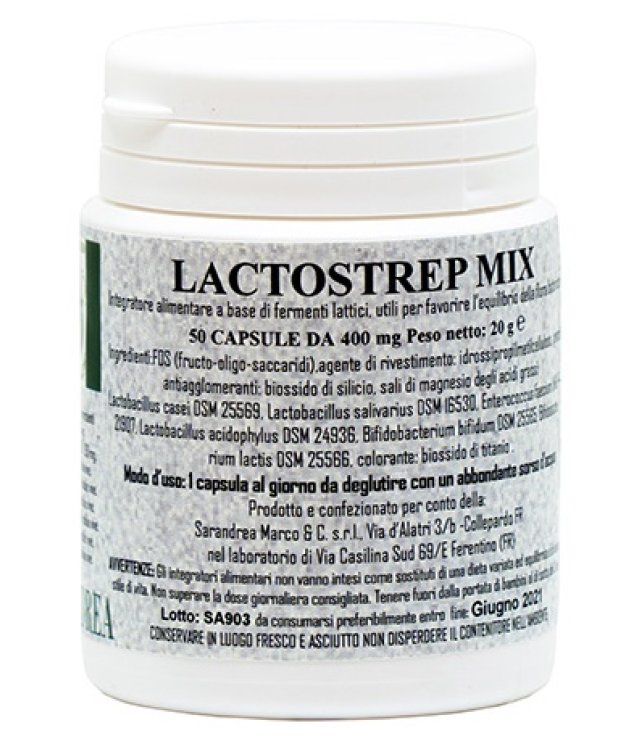 LACTOSTREP MIX 500 MG 50 CPS LACTOSTREP MIX 500 MG 50 CPS