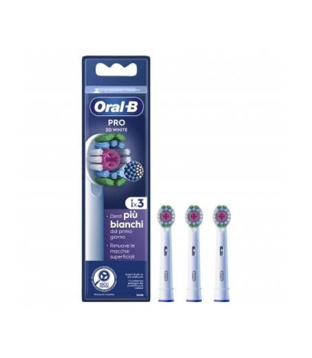 ORALB PW REFILL 3D WHITE 3PZ