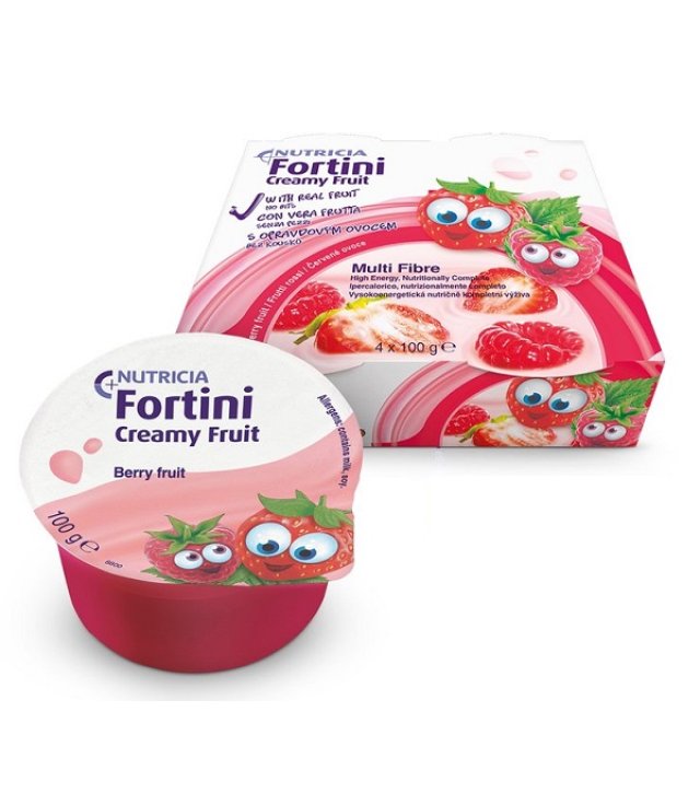 FORTINI CREAMY FRUIT MULTI FIBRE FRUTTI ROSSI 4X100 G