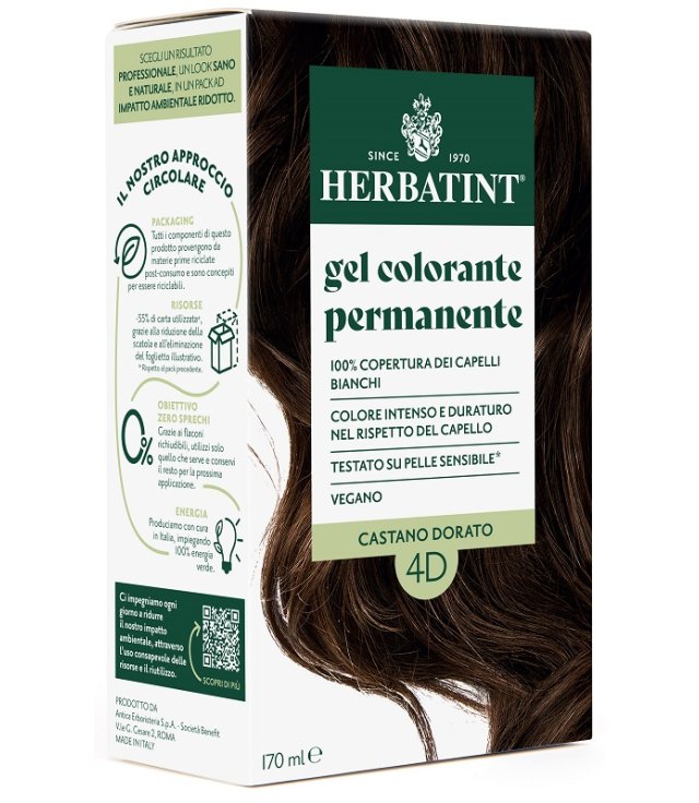 HERBATINT 4D CASTANO DOR 170ML