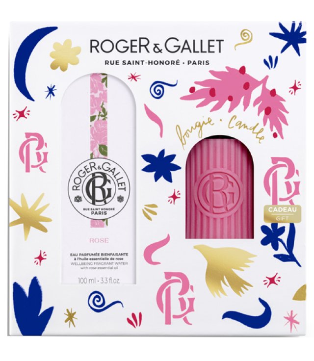 ROGER&GALLET SET NATALE ROSE 100 ML + CANDELA