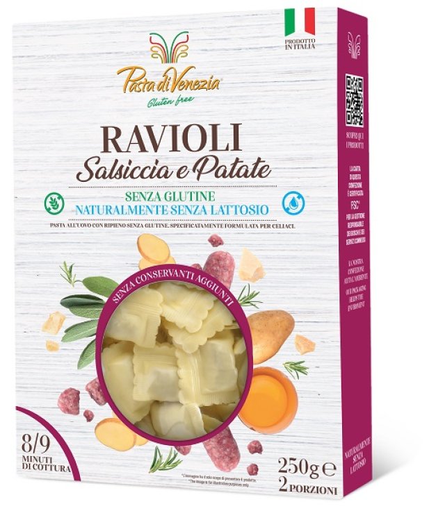 PASTA VENEZIA RAVIOLI SALSICCIA PATATE SENZA GLUTINE STAB 250 G