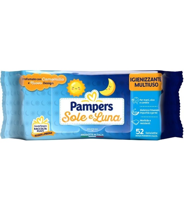 PAMPERS WIPES SOLE LUNA 52PZ PAMPERS WIPES SOLE LUNA 52PZ