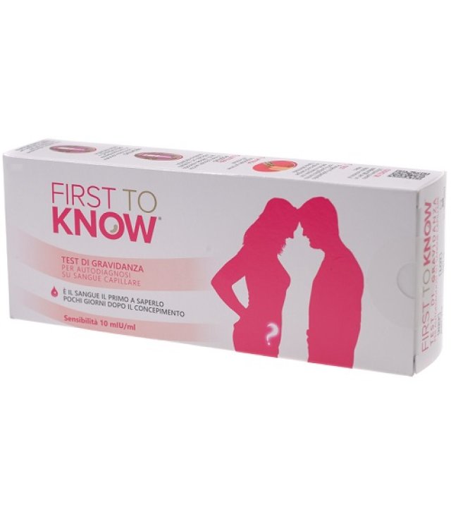FIRST TO KNOW TEST DI GRAVIDANZA 1 PEZZO