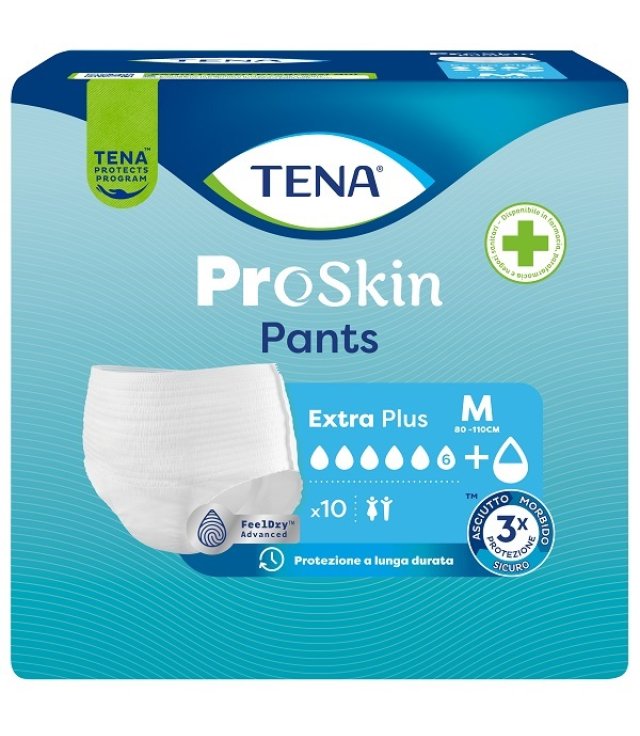 TENA PANTS EXTRA PLUS M          10  PZ