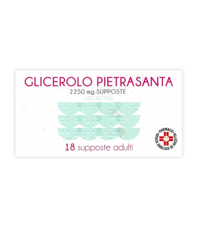 GLICEROLO (PIETRASANTA)*AD 18 supp 2.250 mg