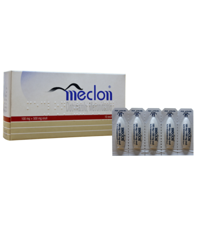 MECLON*10 ovuli vag 100 mg + 500 mg
