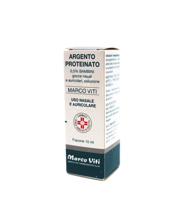 ARGENTO PROTEINATO (MARCO VITI)*BB gtt orl 10 ml 0,5%