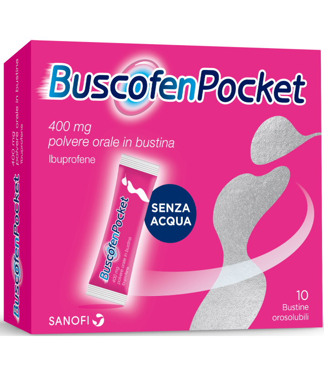 BUSCOFENPOCKET*orale polv 10 bust 400 mg BUSCOFENPOCKET*orale polv 10 bust 400 mg