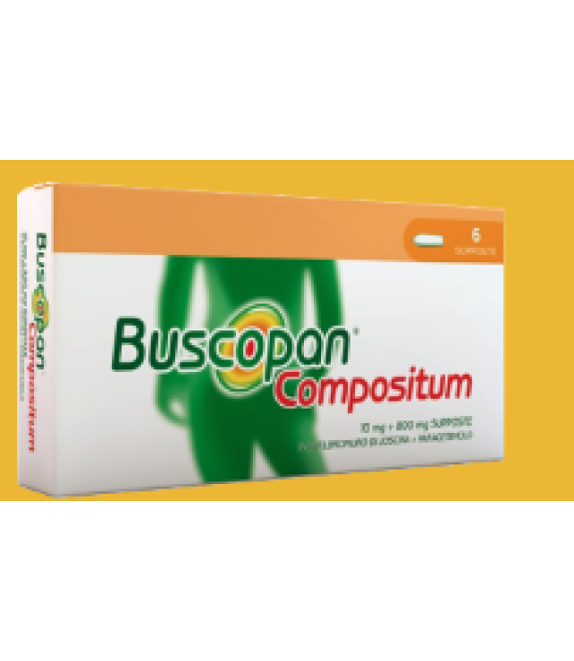 BUSCOPAN COMPOSITUM*6 supp 10 mg + 800 mg