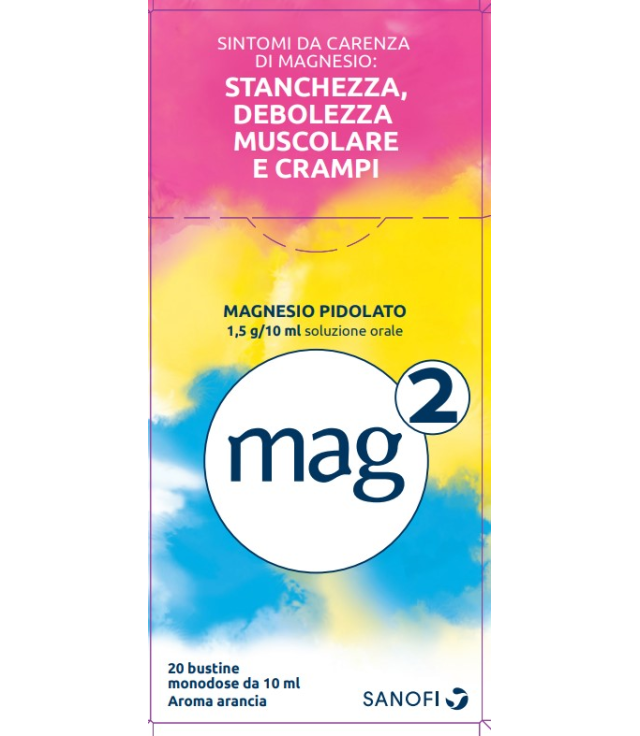 MAG 2*orale soluz 20 bustine monodose 10 ml 1,5 g/10 ml MAG 2*orale soluz 20 bustine monodose 10 ml 1,5 g/10 ml