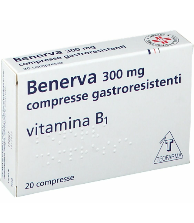 BENERVA*20 cpr gastrores 300 mg