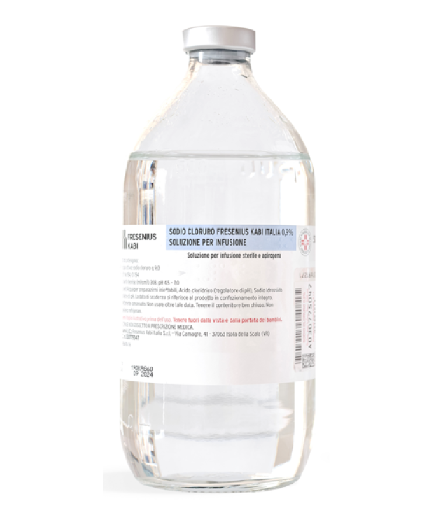 SODIO CLORURO (FRESENIUS KABI ITALIA)*1 flacone EV 500 ml 0,9%