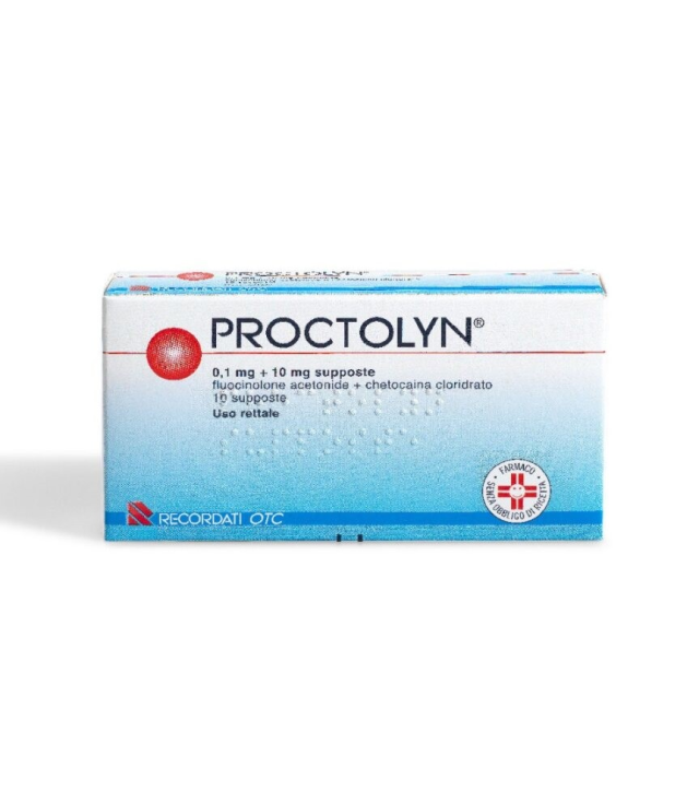 PROCTOLYN*10 supp 0,1 mg + 10 mg