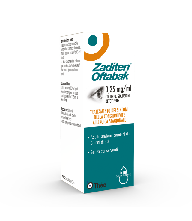 ZADITEN OFTABAK*collirio 5 ml 0,25 mg/ml