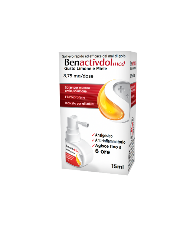 BENACTIVDOLMED*spray mucosa orale 15 ml 8,75 mg/ml