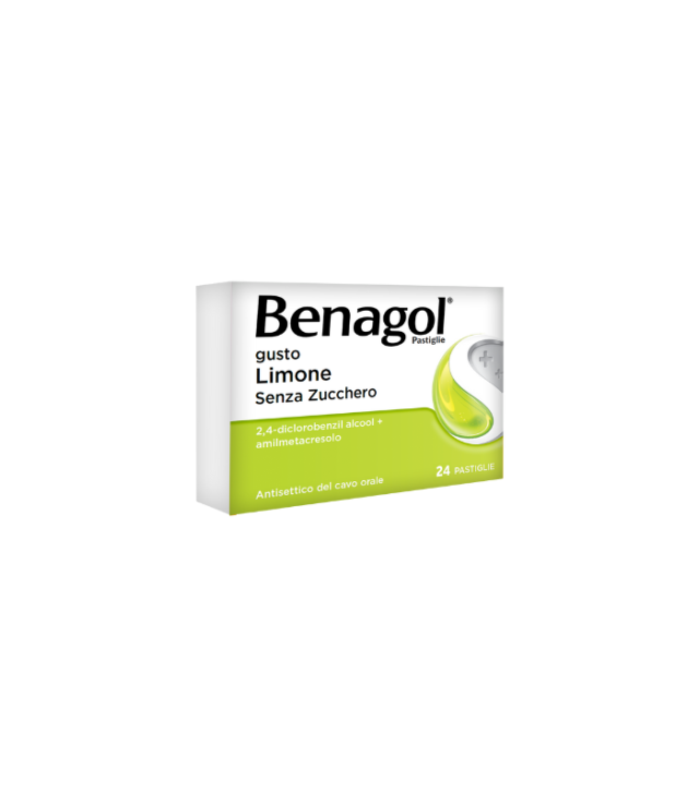 BENAGOL*24 pastiglie 0,6 mg + 1,2 mg limone senza zucchero