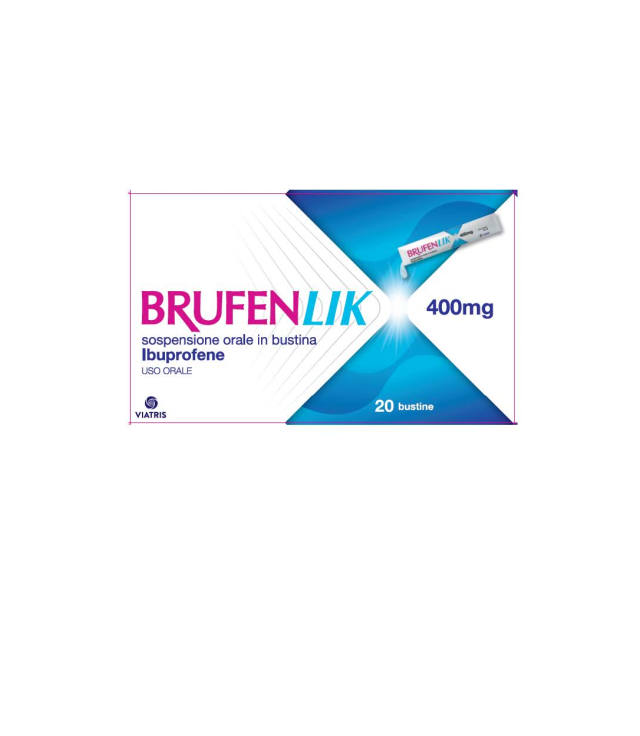 BRUFENLIK*20 bust orale sosp 400 mg 10 ml